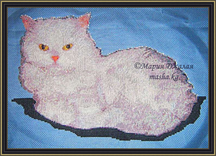 Вышивка "Мой кот Тимошка" (по фото)